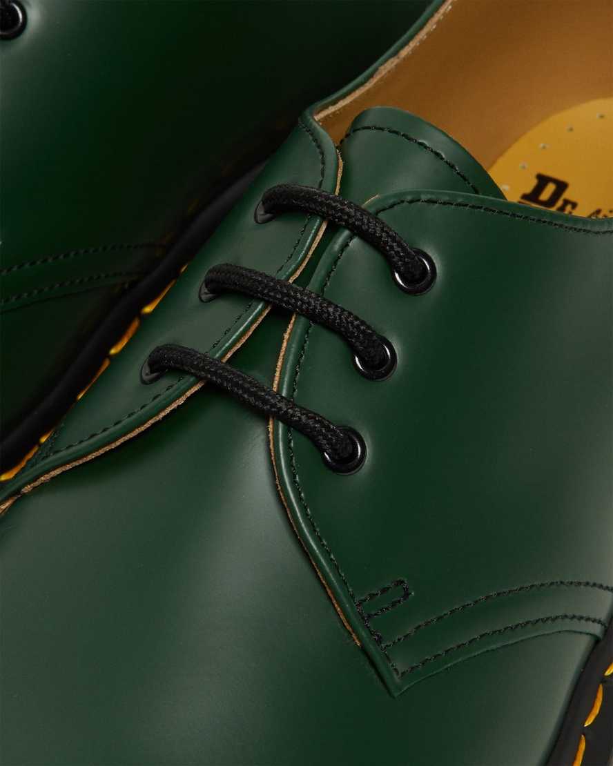 green dr martens 1461 smooth mens oxford shoes