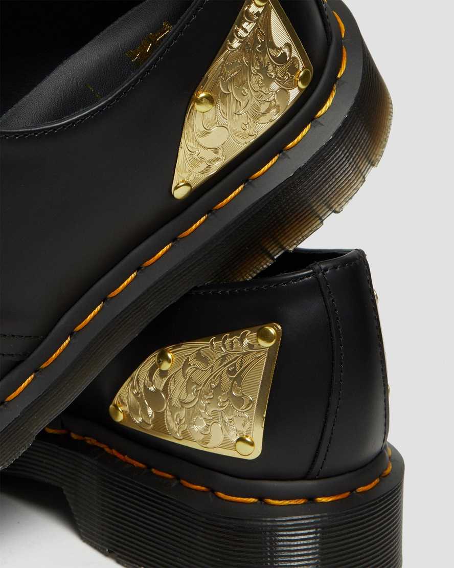 black dr martens king nerd 1461 mens oxford shoes