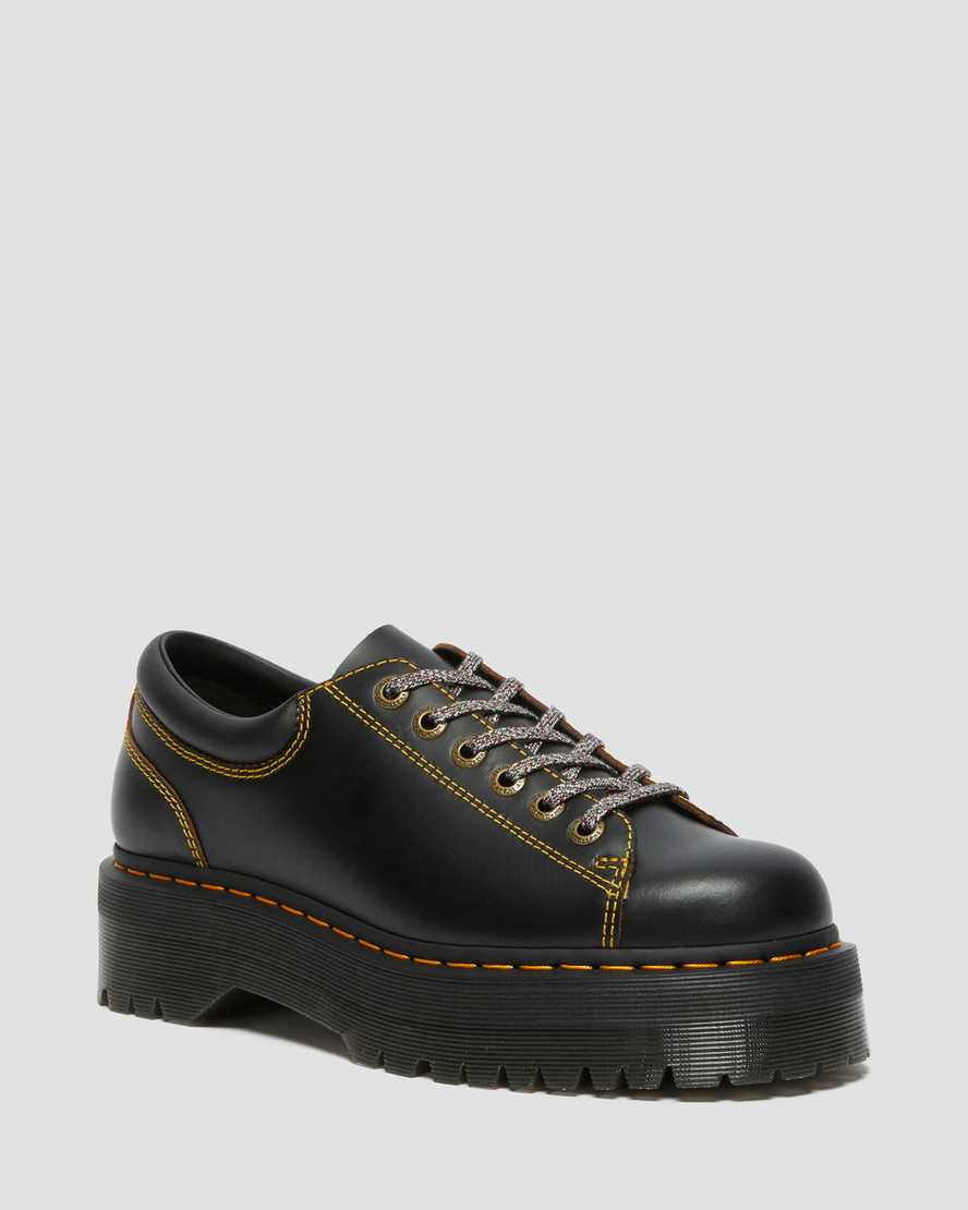 black dr martens collier lace to toe mens platform shoes
