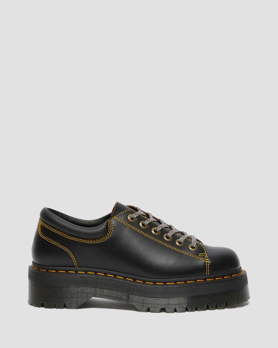 black dr martens collier lace to toe mens platform shoes