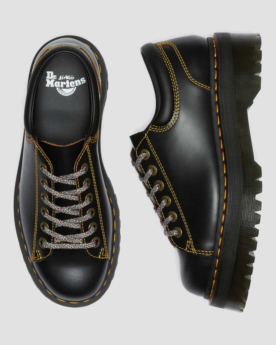 black dr martens collier lace to toe mens platform shoes