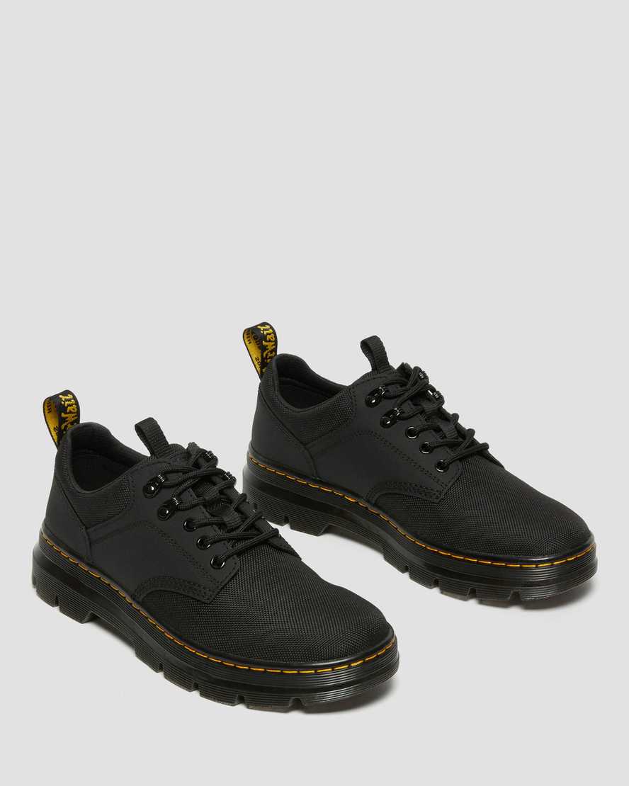 black dr martens reeder mens utility shoes