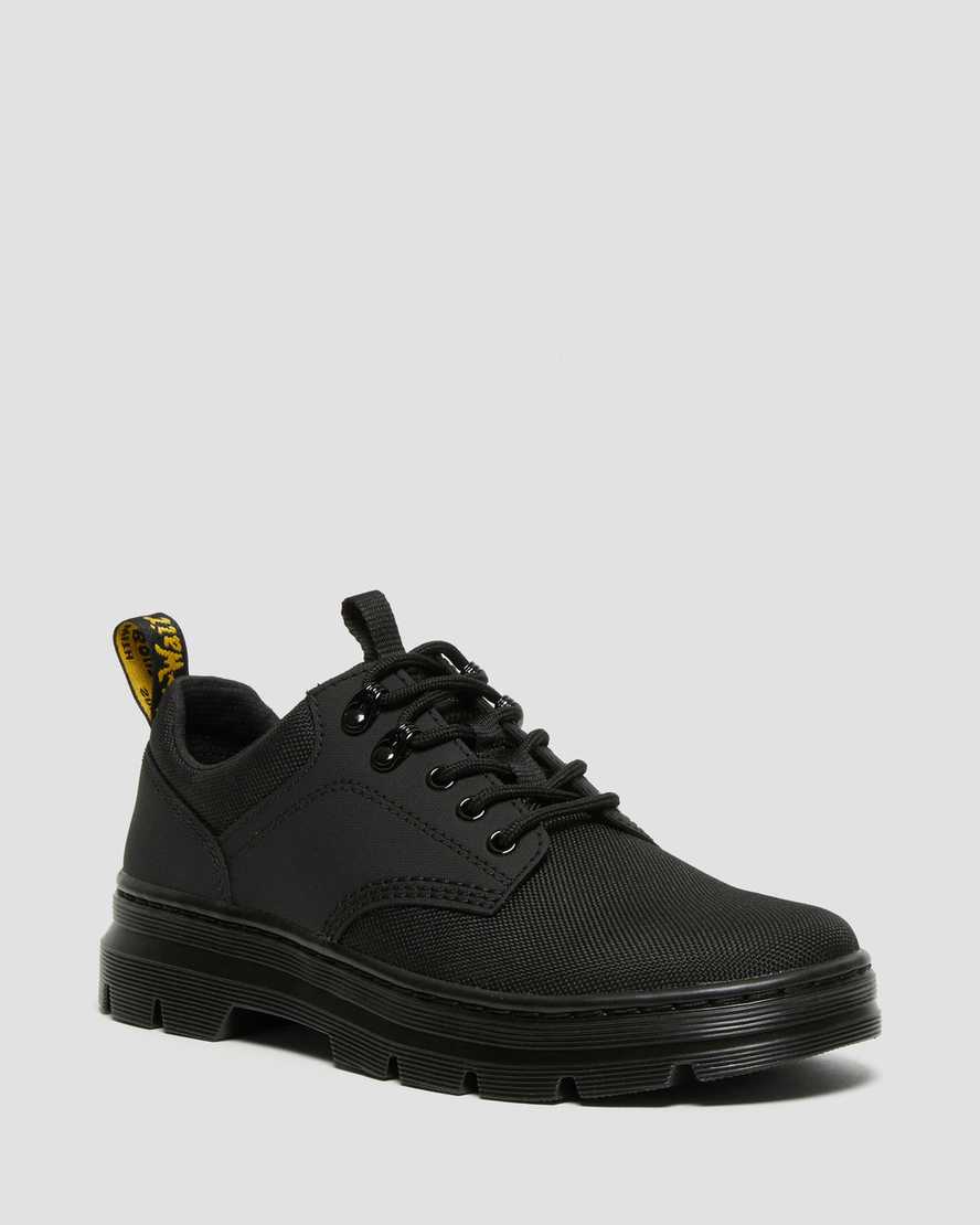 black dr martens reeder mono mens utility shoes