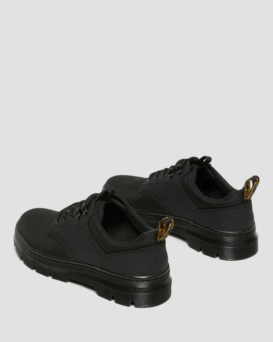 black dr martens reeder mono mens utility shoes