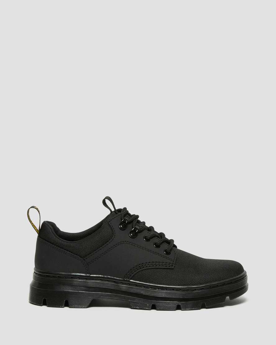 black dr martens reeder mono mens utility shoes