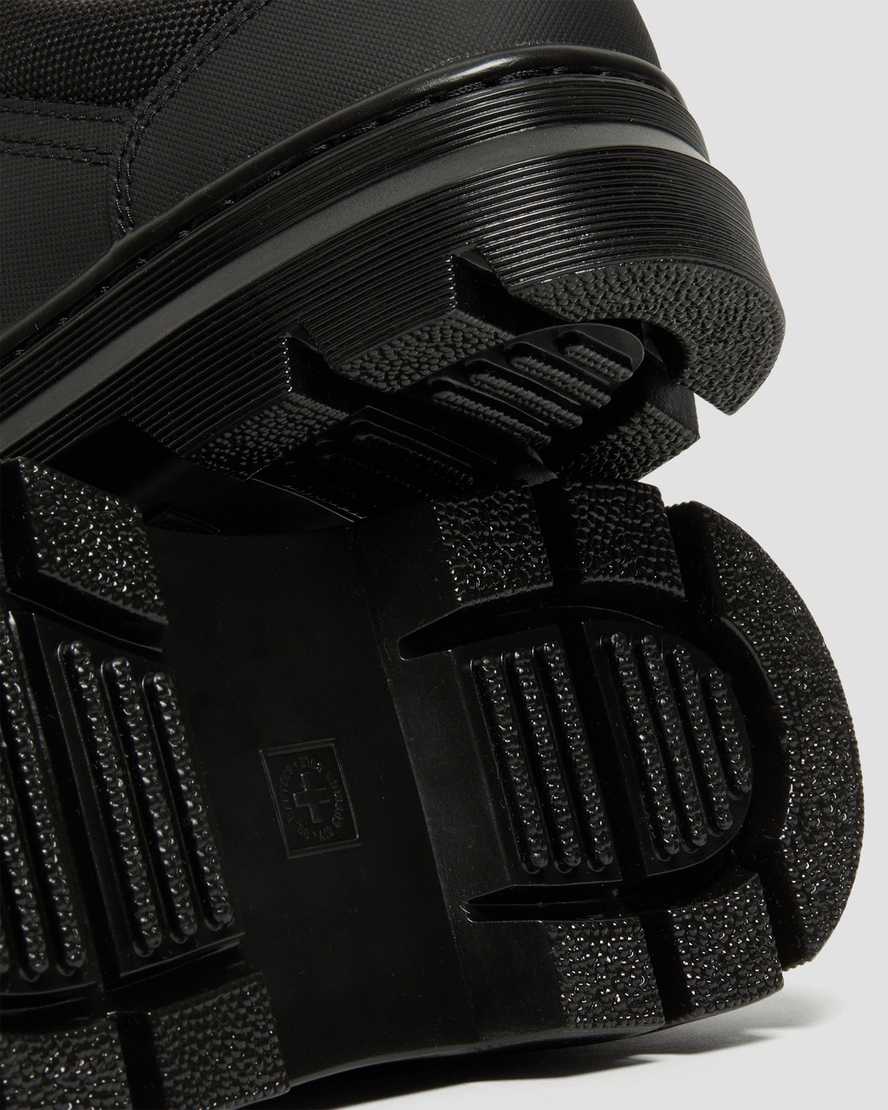 black dr martens reeder mono mens utility shoes