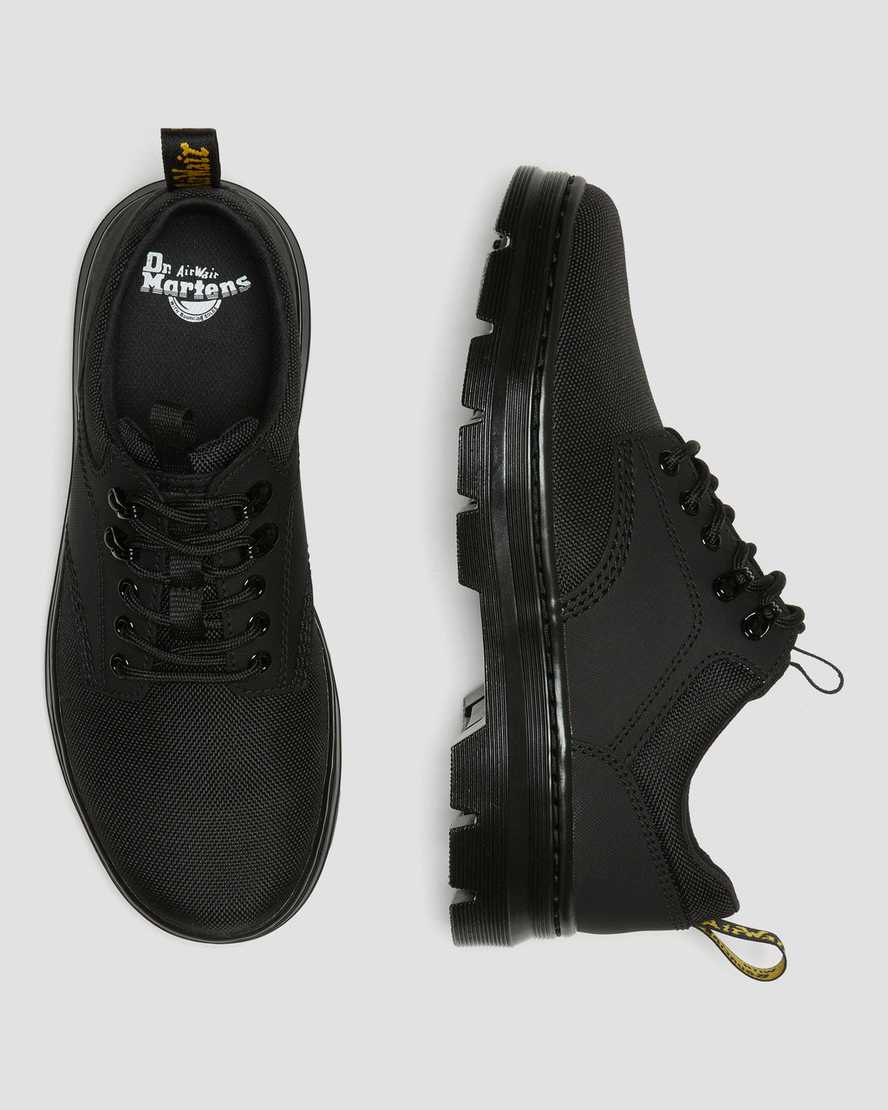black dr martens reeder mono mens utility shoes