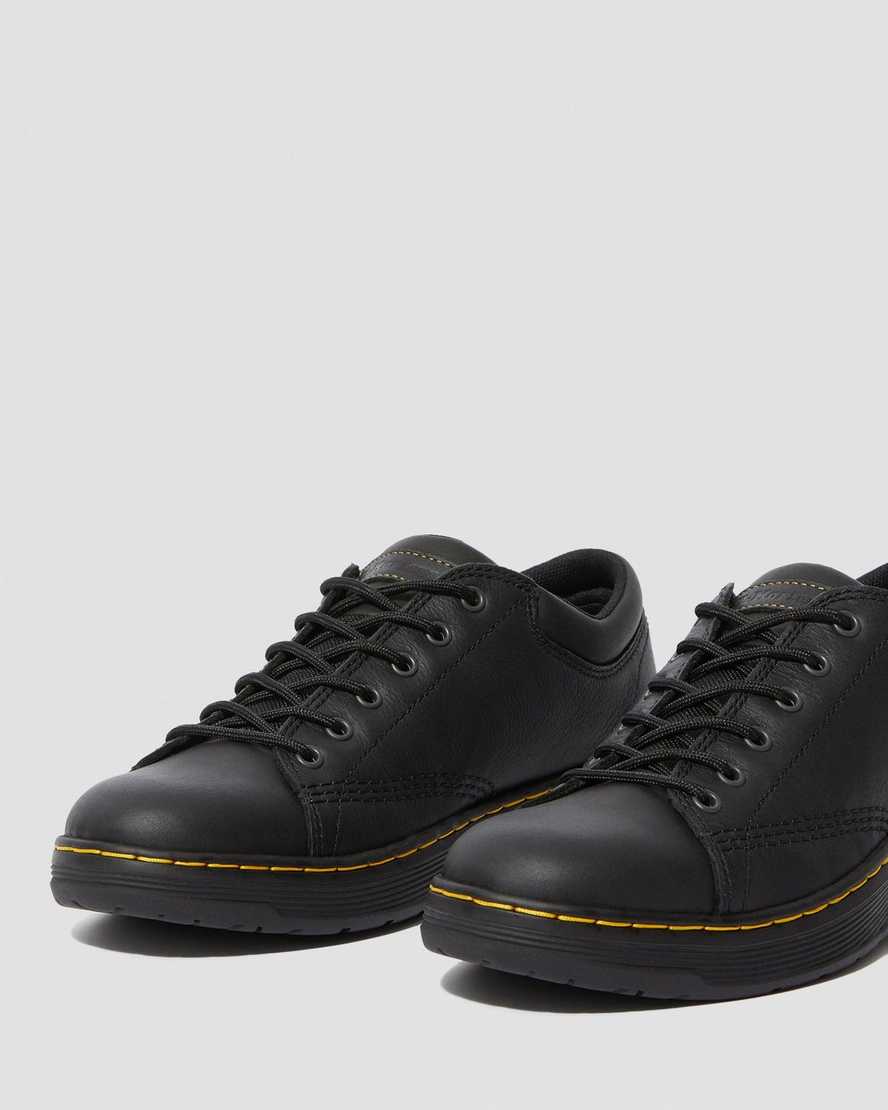 black dr martens maltby slip resistant mens work shoes