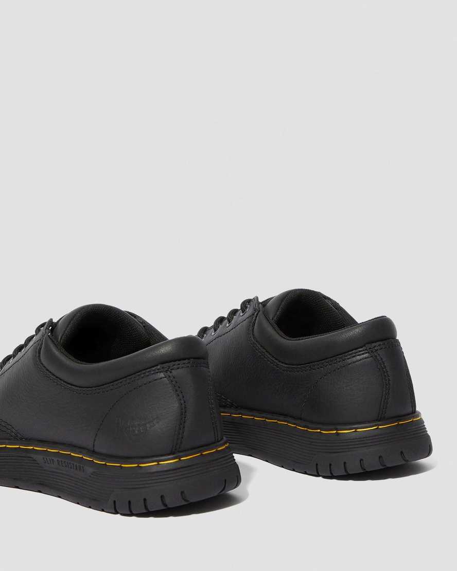 black dr martens maltby slip resistant mens work shoes