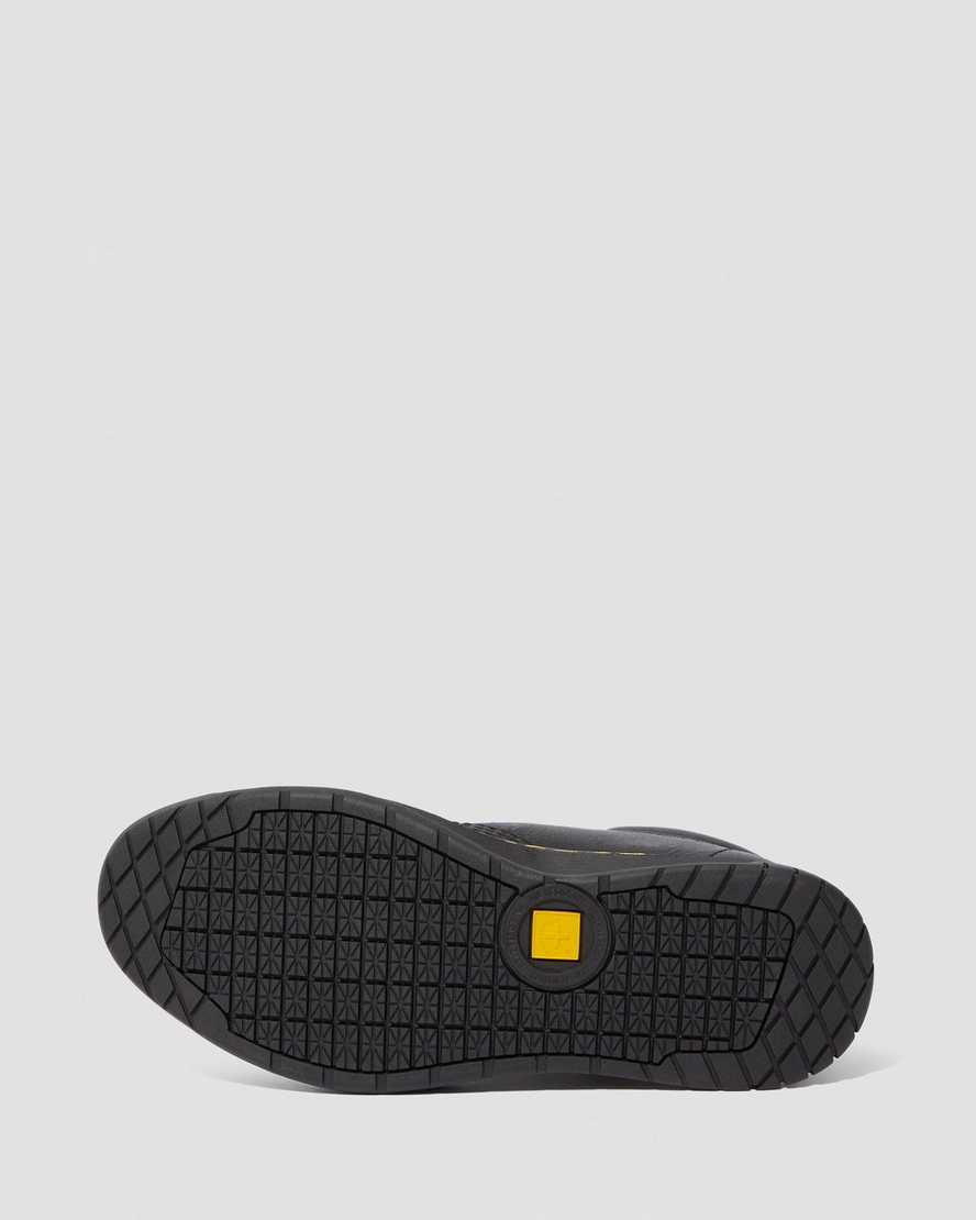 black dr martens maltby slip resistant mens work shoes