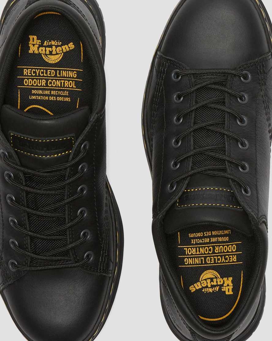 black dr martens maltby slip resistant mens work shoes