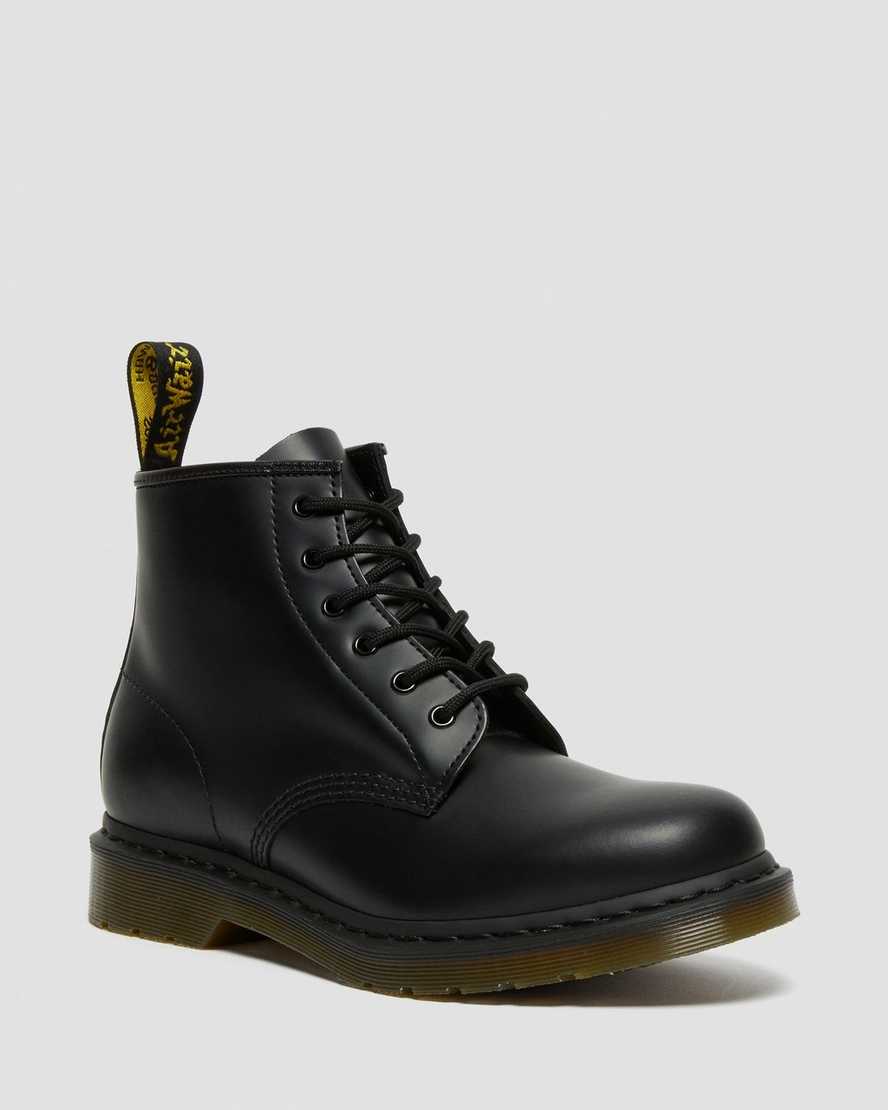 black dr martens 101 smooth womens ankle boots