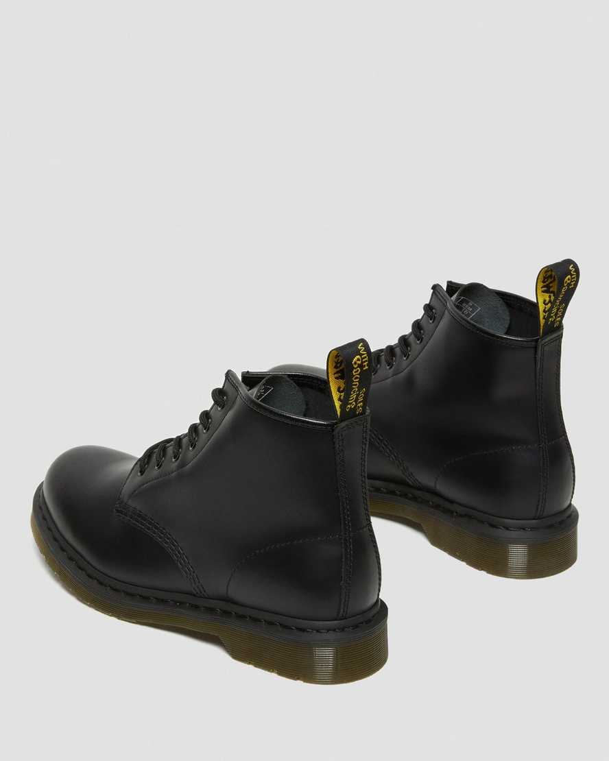 black dr martens 101 smooth womens ankle boots
