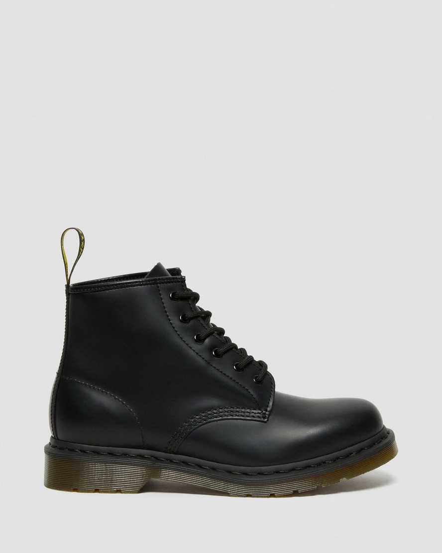 black dr martens 101 smooth womens ankle boots