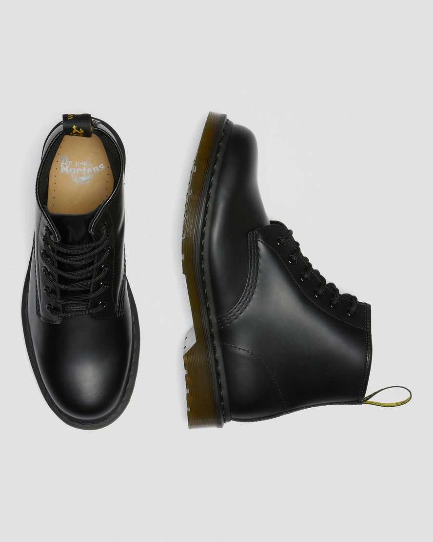 black dr martens 101 smooth womens ankle boots