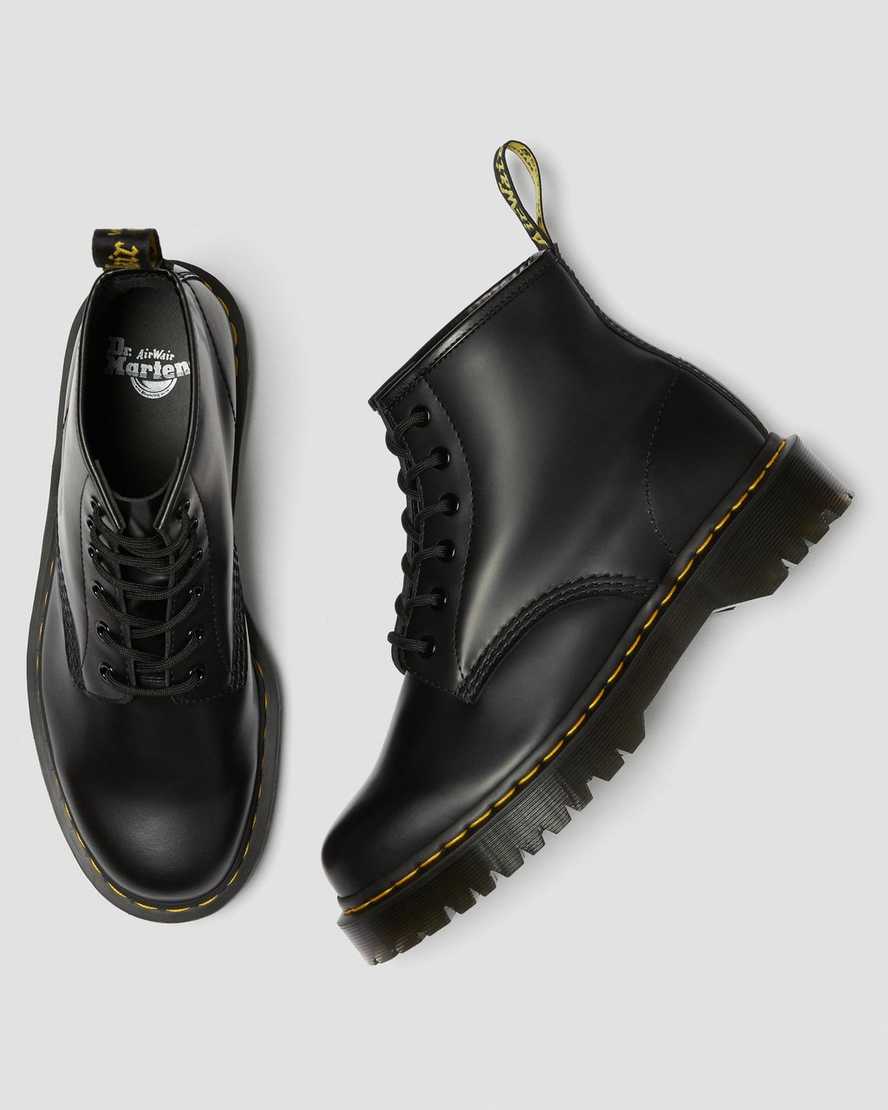 black dr martens 101 bex smooth womens ankle boots