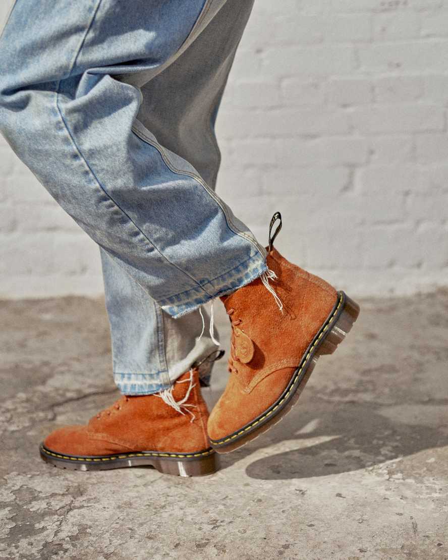 brown dr martens 101 womens ankle boots