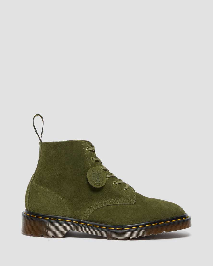 olive dr martens 101 womens ankle boots