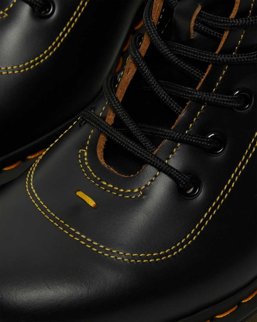 black dr martens pharamond vintage smooth womens ankle boots