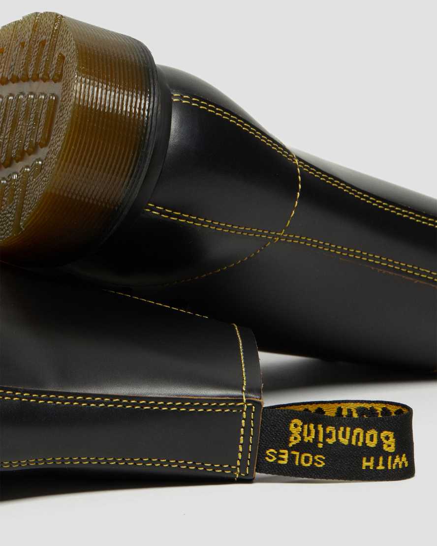 black dr martens pharamond vintage smooth womens ankle boots