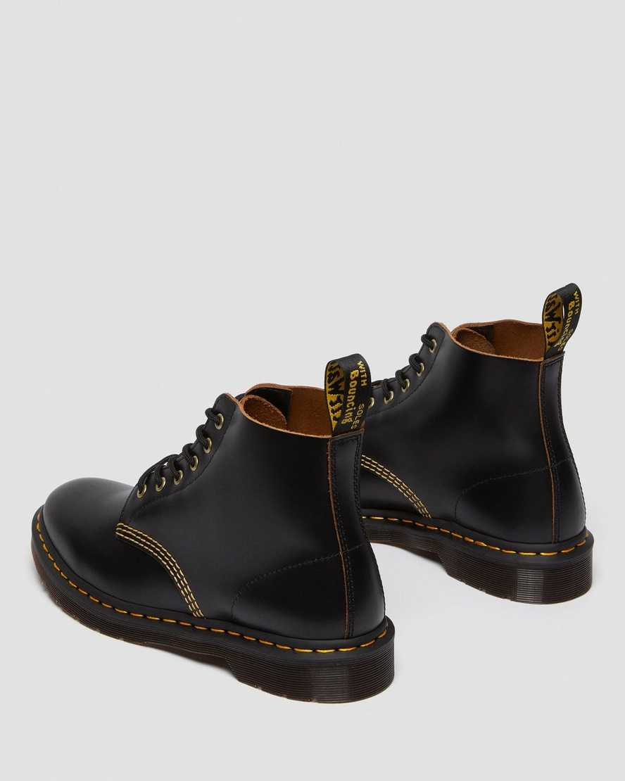 black dr martens 101 vintage smooth womens ankle boots