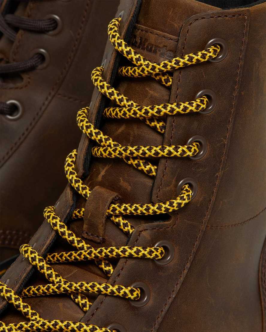 brown dr martens combs crazy horse womens casual boots