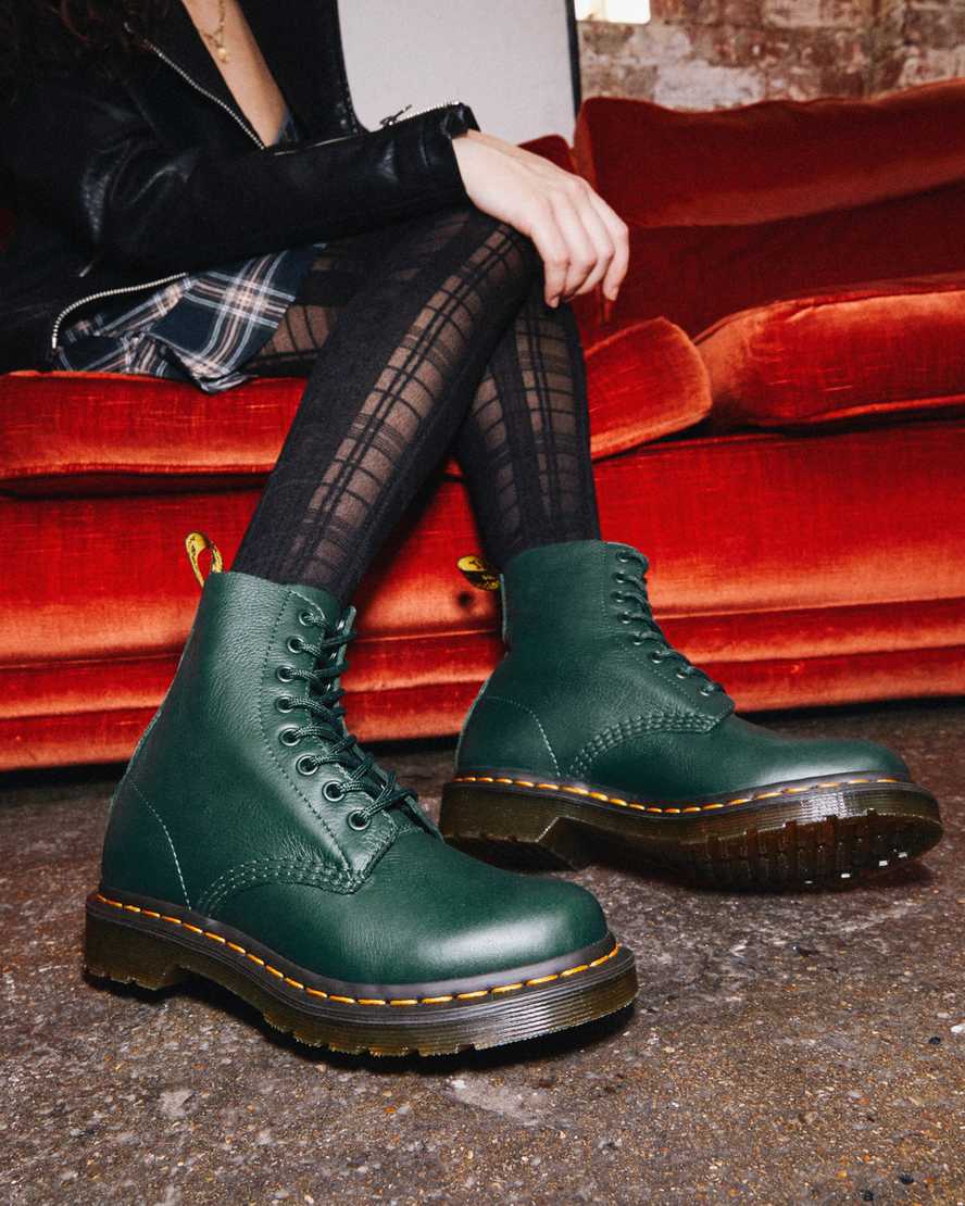 green dr martens 1460 pascal virginia womens casual boots