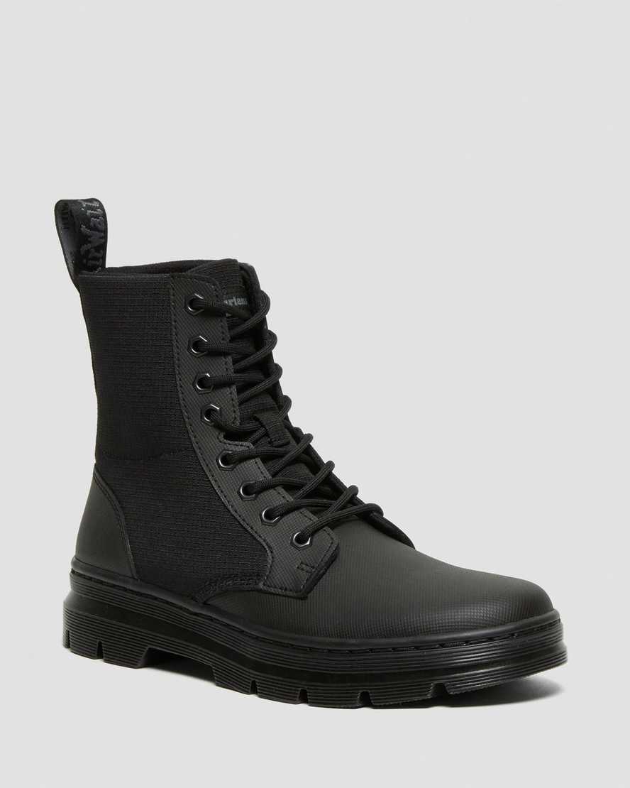 black dr martens combs ii poly womens casual boots
