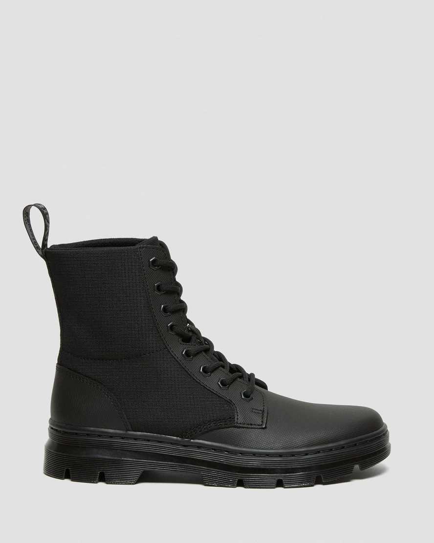 black dr martens combs ii poly womens casual boots