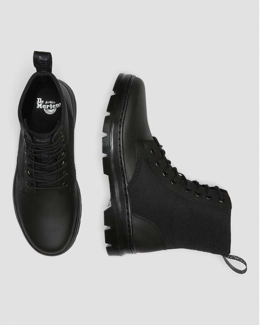 black dr martens combs ii poly womens casual boots