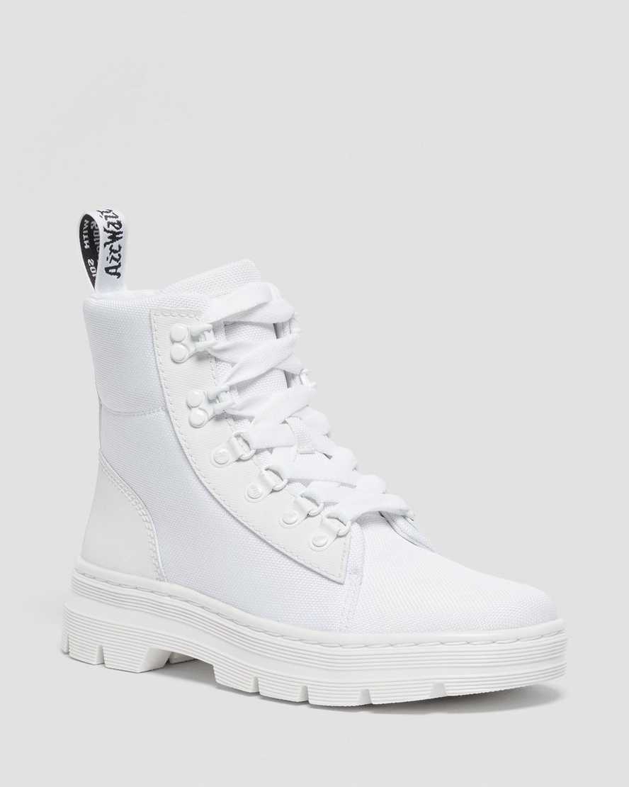 white dr martens combs poly womens casual boots