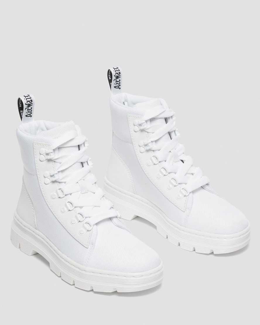 white dr martens combs poly womens casual boots