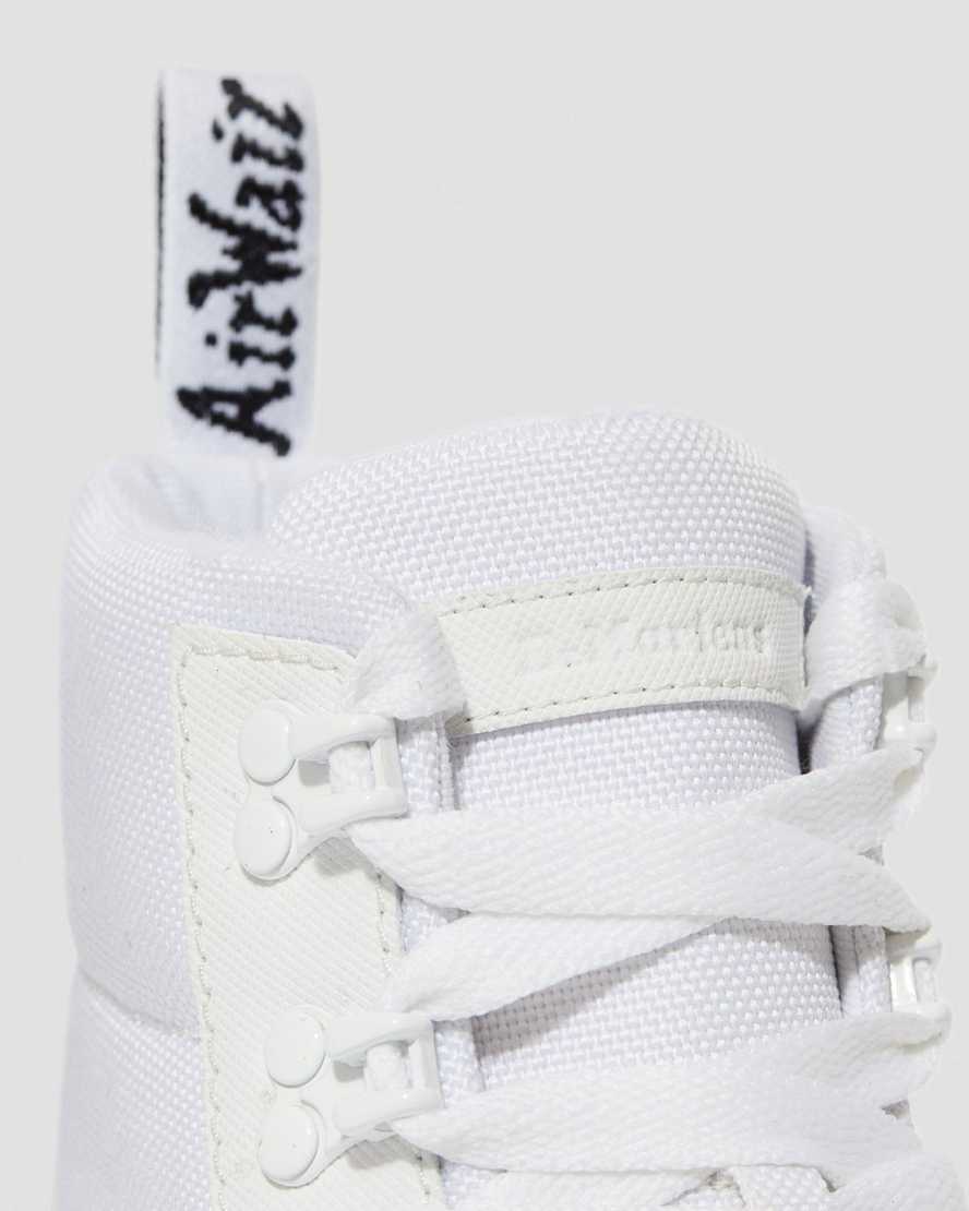 white dr martens combs poly womens casual boots
