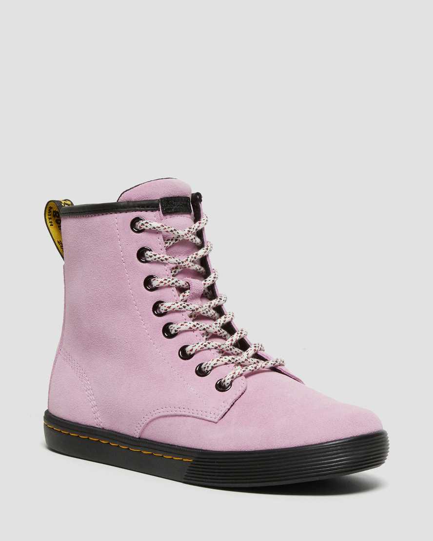 pink dr martens sheridan womens casual boots