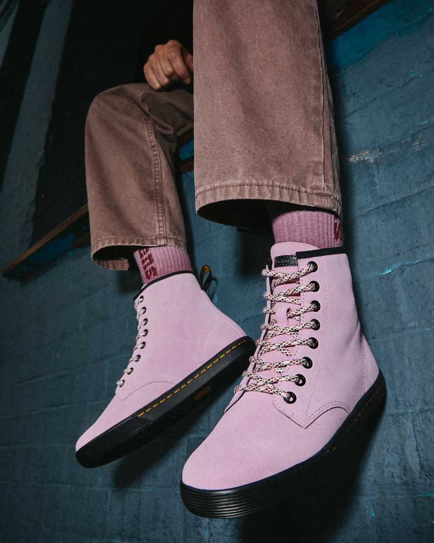 pink dr martens sheridan womens casual boots