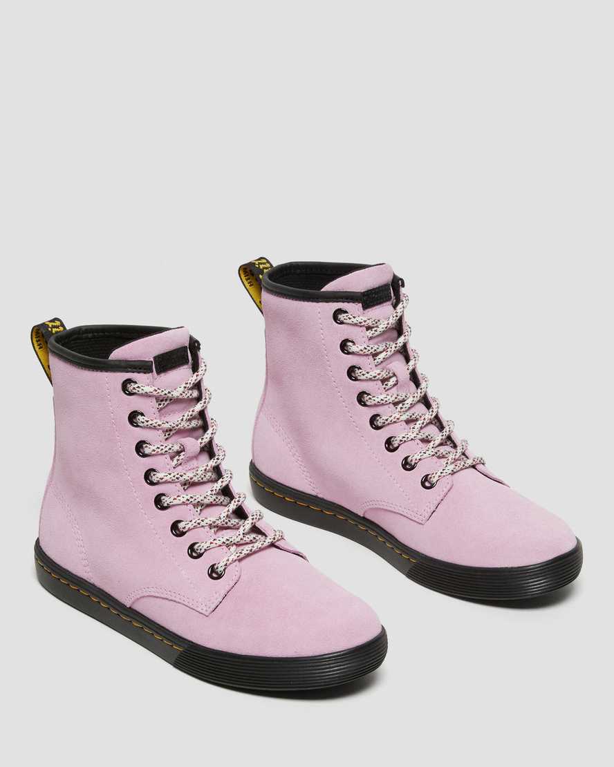pink dr martens sheridan womens casual boots
