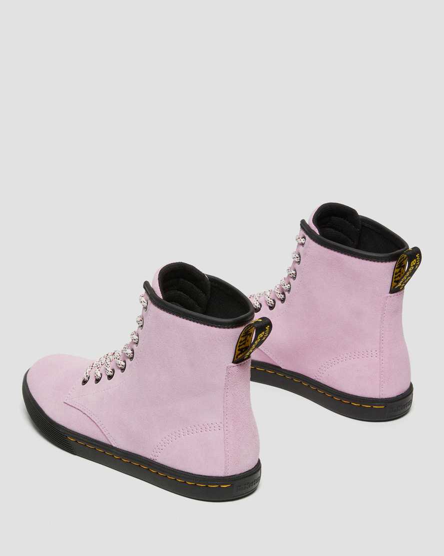 pink dr martens sheridan womens casual boots