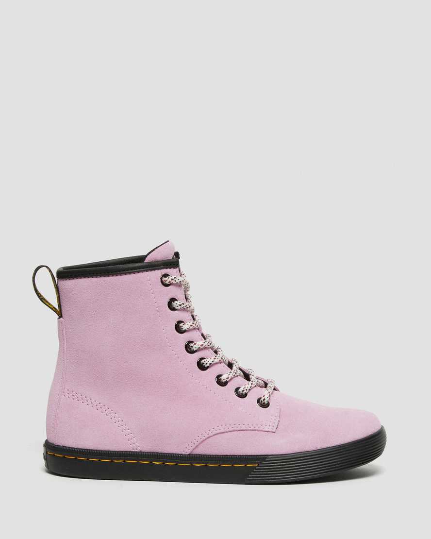 pink dr martens sheridan womens casual boots