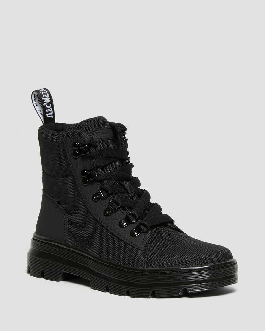 black dr martens combs poly womens casual boots