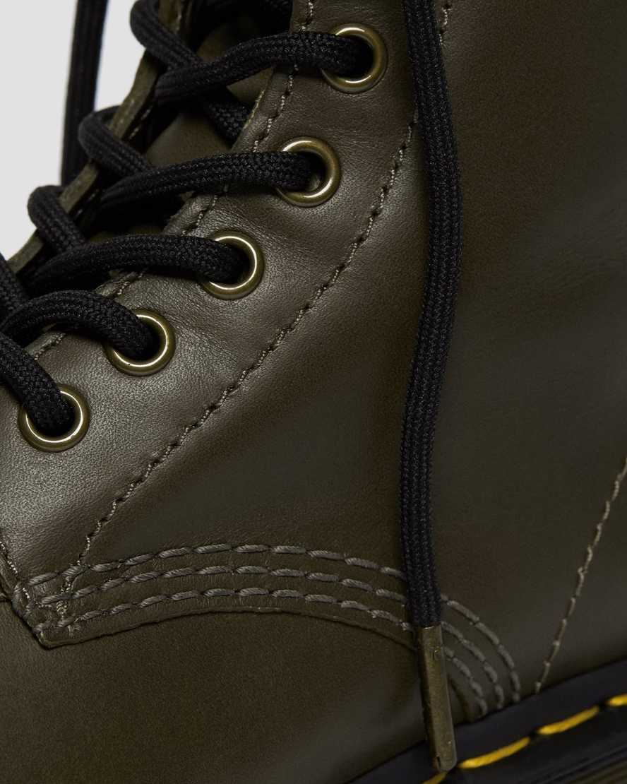 olive dr martens 1460 pascal wanama womens casual boots