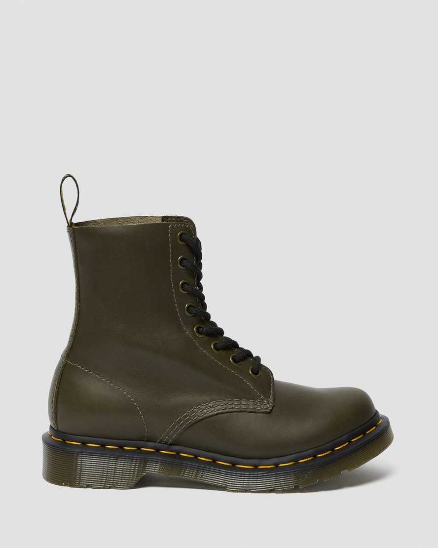 olive dr martens 1460 pascal wanama womens casual boots