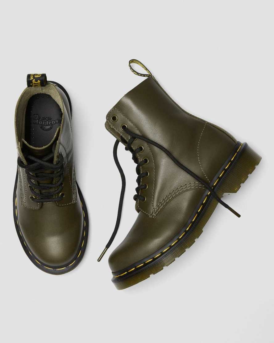 olive dr martens 1460 pascal wanama womens casual boots