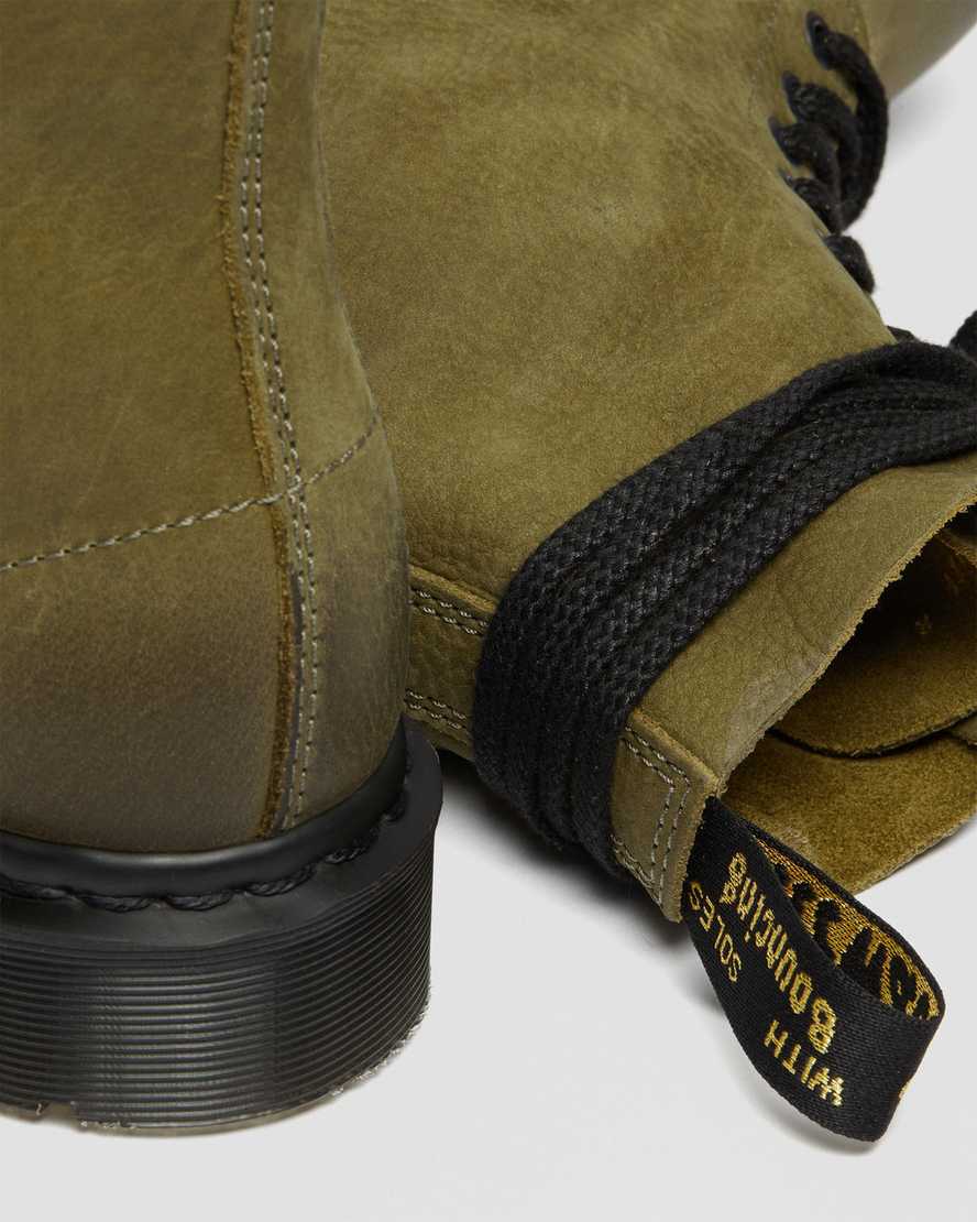 olive dr martens 1460 pascal made in england titan womens casual boots