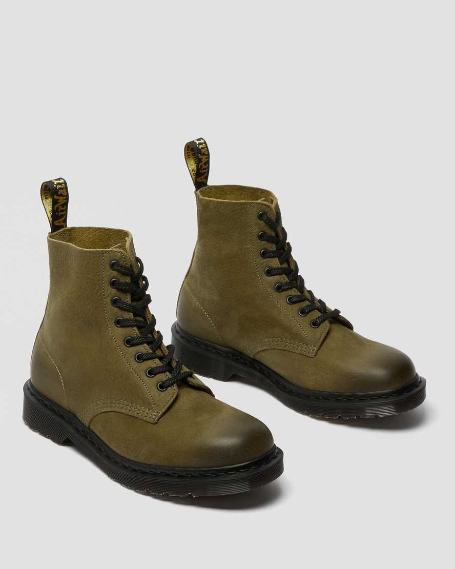 olive dr martens 1460 pascal made in england titan womens casual boots