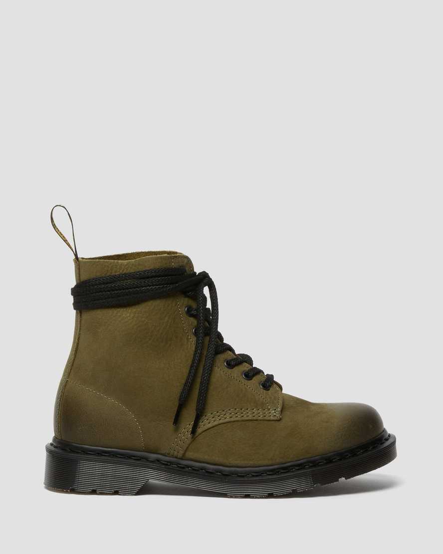 olive dr martens 1460 pascal made in england titan womens casual boots
