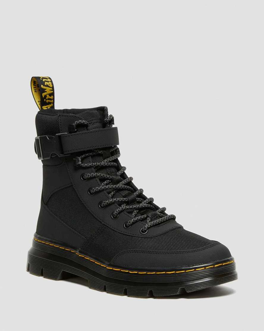 black dr martens combs tech extra tough poly womens casual boots