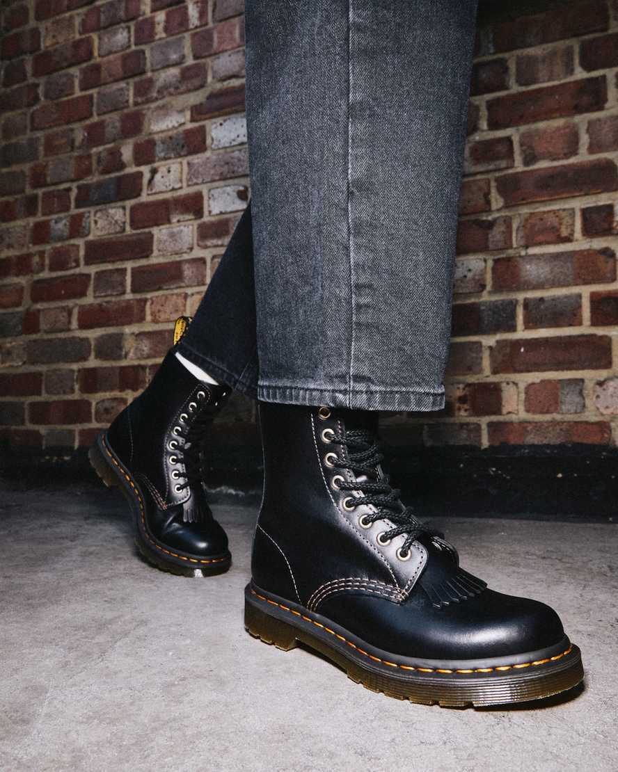 black dr martens 1460 pascal abruzzo womens casual boots