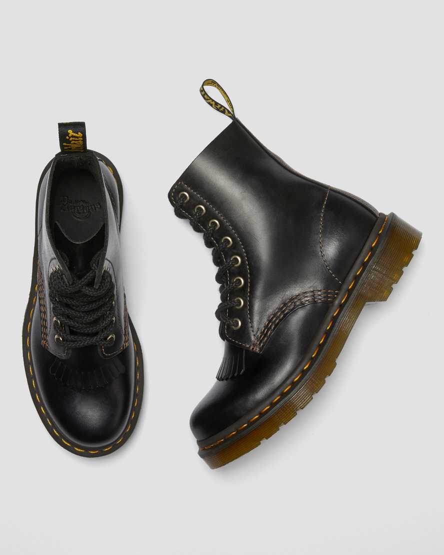 black dr martens 1460 pascal abruzzo womens casual boots