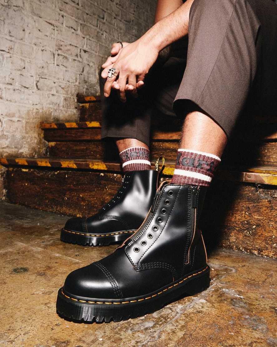black dr martens 1460 laceless bex womens casual boots