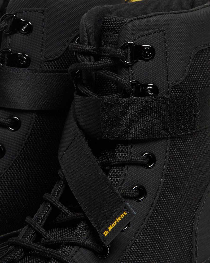 black dr martens combs tech extra tough womens casual boots